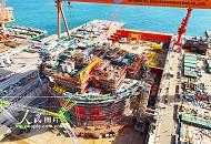 亚洲首艘圆筒型“海上油气加工厂”在青岛完成主体建造